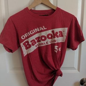 Vintage women's Bazooka bubble gum red t-shirt